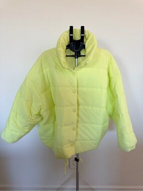 wild fable Neon Lime Puffer Jacket